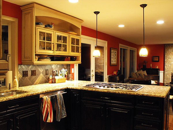 Contemporary Kitchen Remodel Two Tone