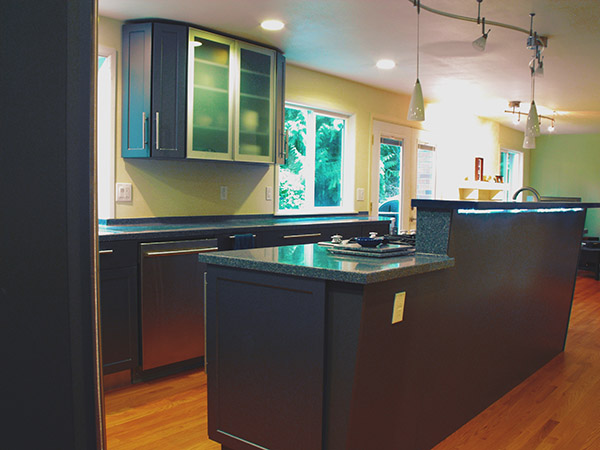 Kitchen Remodel Modern Blue 2